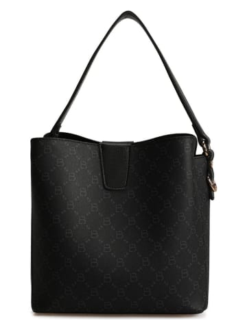 Lucky Bees Schultertasche in Grau/ Schwarz - (B)25 x (H)20 x (T)13 cm