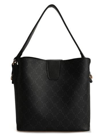 Lucky Bees Schultertasche in Grau/ Schwarz - (B)25 x (H)20 x (T)13 cm
