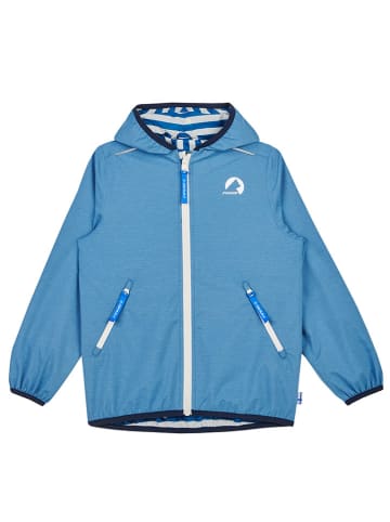finkid Omkeerbare regenjas "Valas" blauw/wit