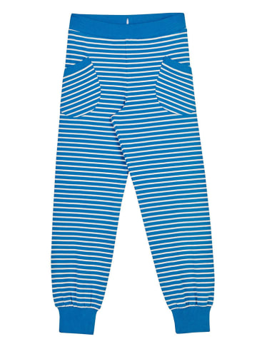 Finkid Spodnie "Tiikeri" w kolorze niebieskim ze wzorem