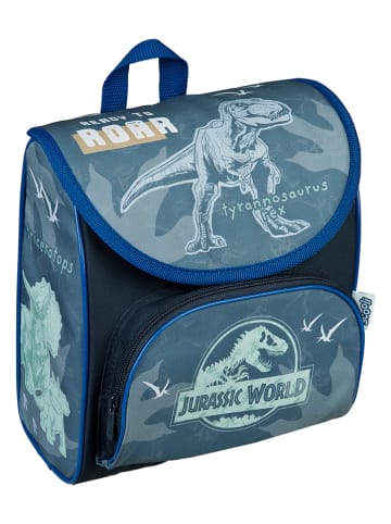 SCOOLI Vorschulranzen "Jurassic World" in Blau - (B)21 x (H)23 x (T)11 cm