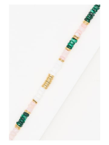 AMAZONIA Vergold. Armband "Necalli" mit Edelsteinen