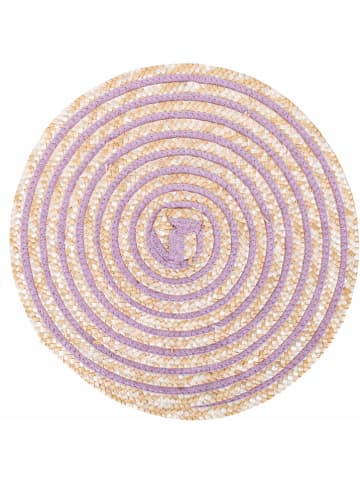 Villa d´Este Podkładki (6 szt.) "Spiral" w kolorze fioletowo-różowym - Ø 38 mm