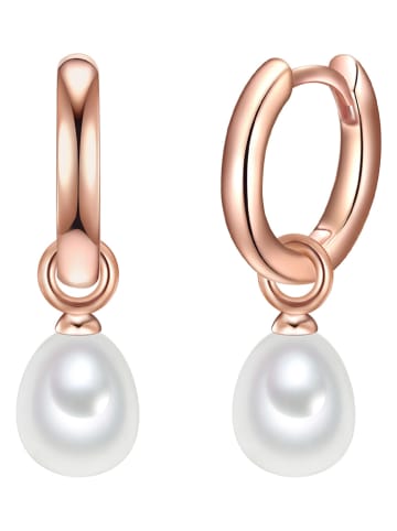The Pacific Pearl Company Rosévergulde creolen met parels