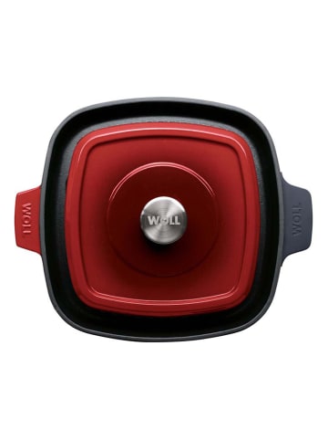Woll 2tlg. Set: Steakpfanne "Iron" in Rot - (L)28 x (B)28 cm