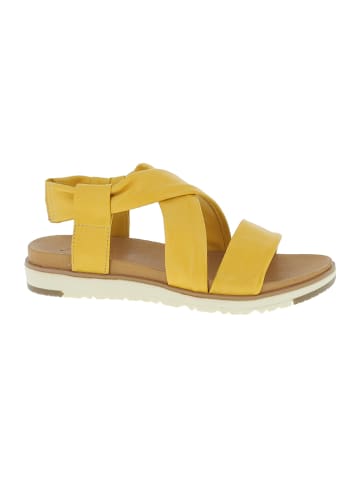Andrea Conti Leren sandalen geel