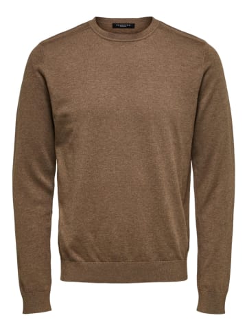 SELECTED HOMME Sweter "Berg" w kolorze jasnobrązowym