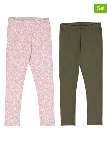 lamino 2-delige set: leggings lichtroze/kaki