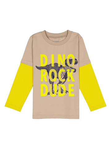 Lamino Koszulka w kolorze beżowo-żółtym