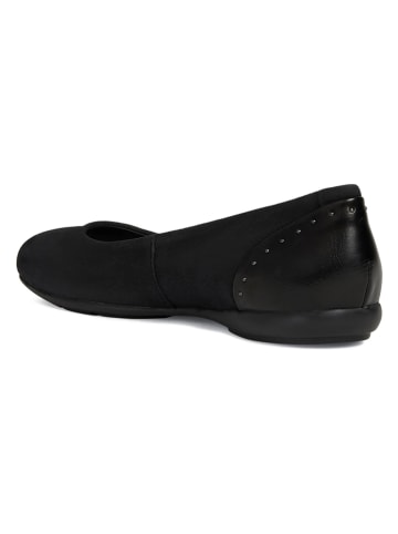 Geox Leder-Ballerinas "Annytah" in Schwarz