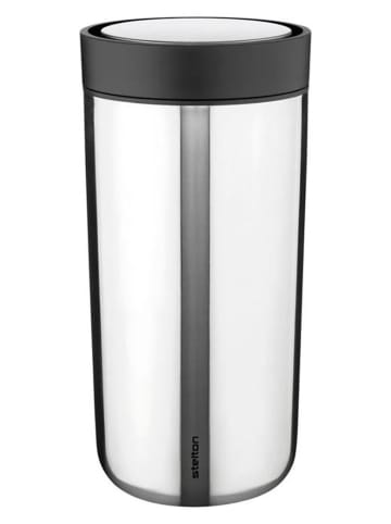 Stelton Isoleerbeker "To Go Click" zilverkleurig - 400 ml