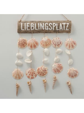 Boltze Wanddeko "Lieblingsplatz" in Creme