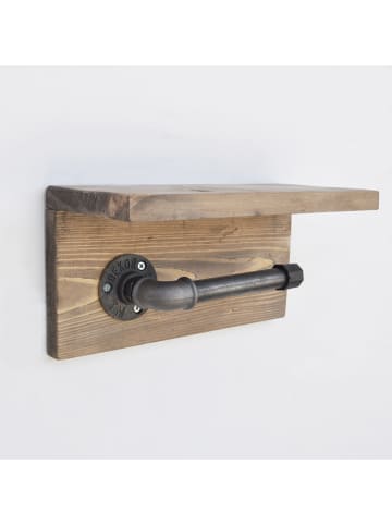 Magenta Home Wandmeubel bruin met toiletpapierhouder