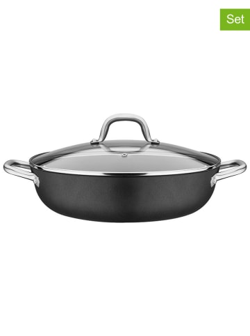 GSW 2:delige set: serveerpan "Robusta" zwart - Ø 30 cm