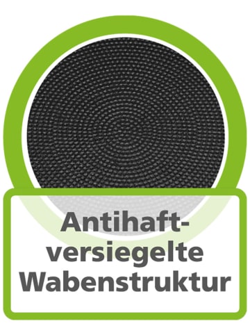 GSW 2tlg. Set: Servierpfanne ''Robusta'' in Schwarz - Ø 30 cm