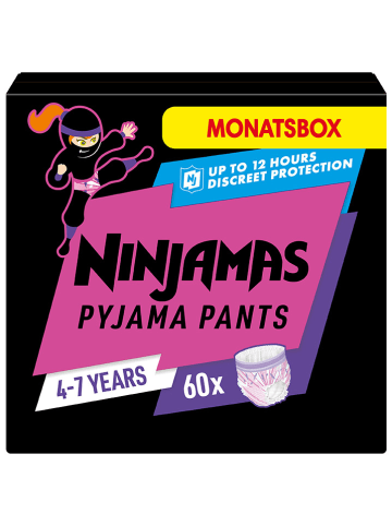 Pampers Monatspackung Windeln "Ninjamas", 4-7 Jahre, 17-30 kg (60 Stück)