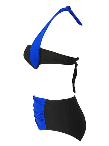 Angelsin Bikini w kolorze niebiesko-czarnym