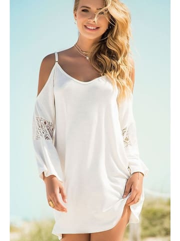 Angelsin Beachwear Kaftan in Weiß