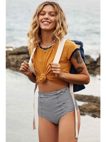 Angelsin Bikini-Hose in Schwarz/ Weiß