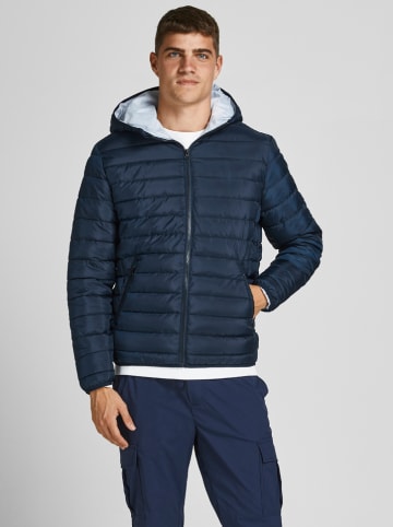 Jack & Jones Doorgestikte jas "Wing" donkerblauw