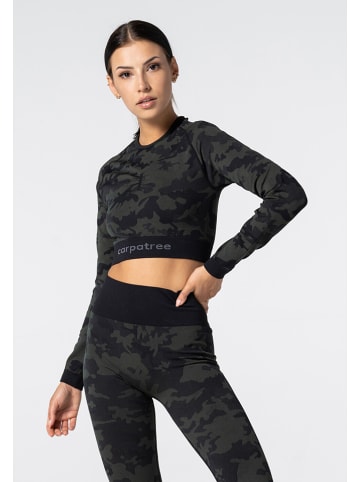 Carpatree Trainingslongsleeve "Camo Seamless" in Khaki