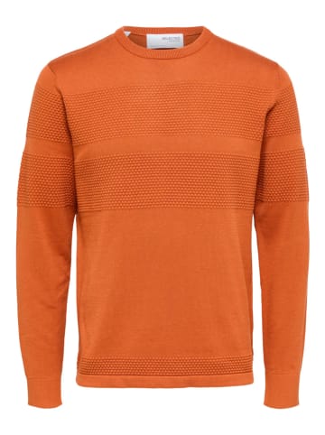 SELECTED HOMME Pullover "Maine" in Orange
