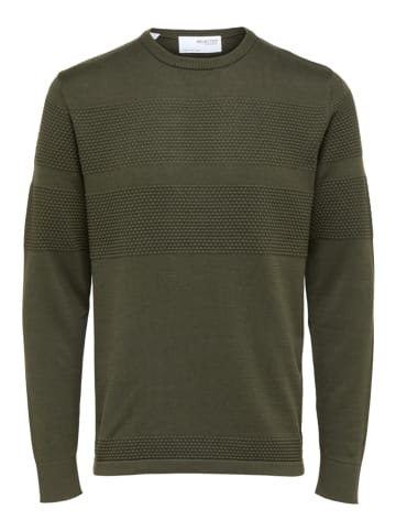 SELECTED HOMME Pullover "Maine" in Khaki