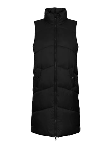 Vero Moda Kamizelka pikowana "Uppsala" w kolorze czarnym