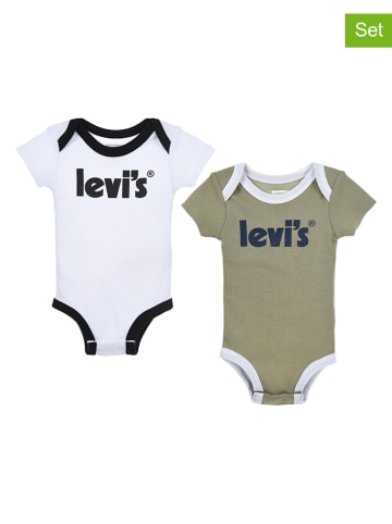 Levi's Kids Body (2 szt.) w kolorze khaki