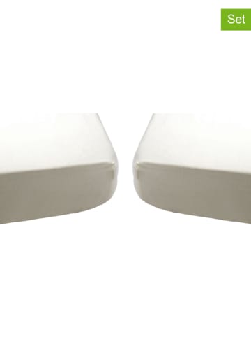 Tanuki 2-delige set: matrasbeschermers wit - (L)120 x (B)60 cm