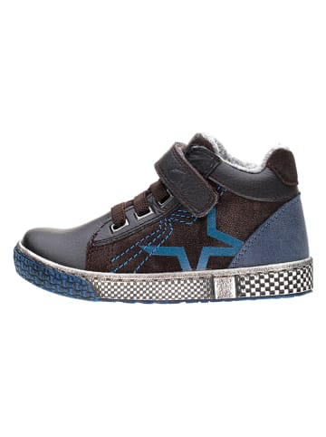 Ciao Leren sneakers bruin/blauw