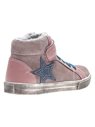 Ciao Skórzane sneakersy w kolorze jasnoróżowym