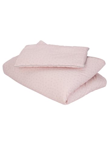 Effiki Pościel w kolorze pudrowo różowym ze wzorem