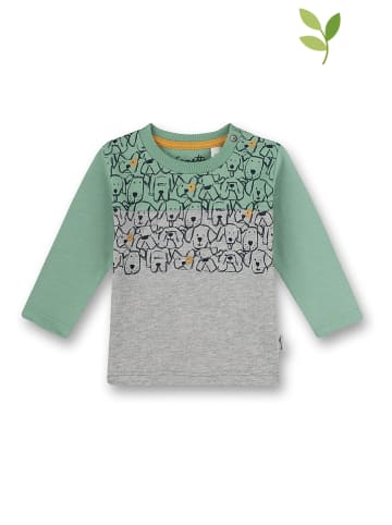 Sanetta Kidswear Sweatshirt in Grün/ Grau