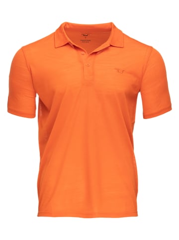 ROCK EXPERIENCE Funkcyjna koszulka polo w kolorze pomarańczowym