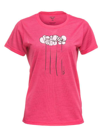 ROCK EXPERIENCE Functioneel shirt "Blumen" roze