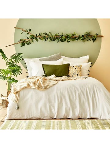 BELLA MAISON Seersucker beddengoedset "Arno" wit