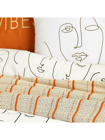 BELLA MAISON Renforcé beddengoedset "Face" wit