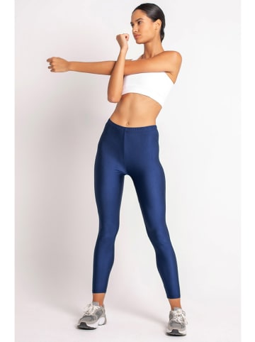 Onamaste Legginsy sportowe w kolorze granatowym