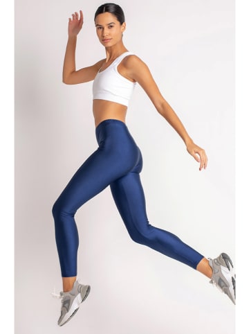 Onamaste Legginsy sportowe w kolorze granatowym