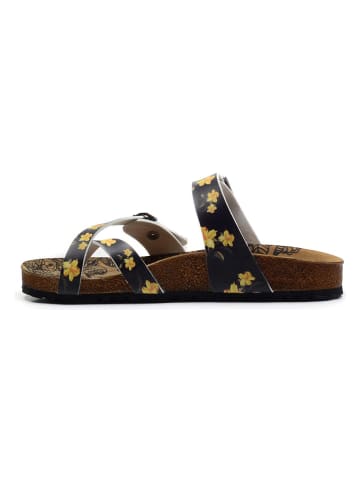 Calceo Teenslippers zwart/oranje