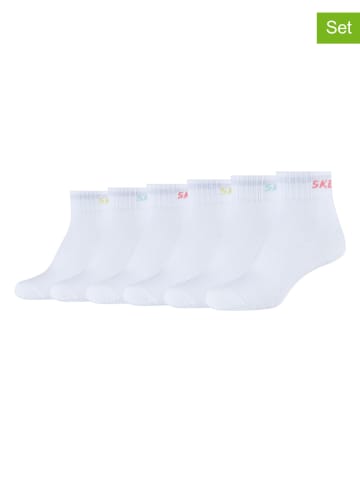 Skechers 6er-Set: Socken in Weiß