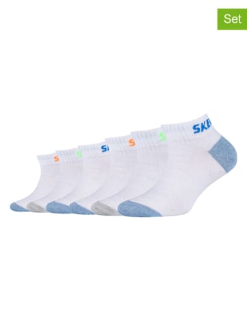 Skechers 6er-Set: Socken in Weiß
