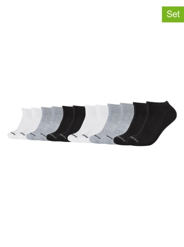 Skechers 12-delige set: sokken zwart/wit/grijs