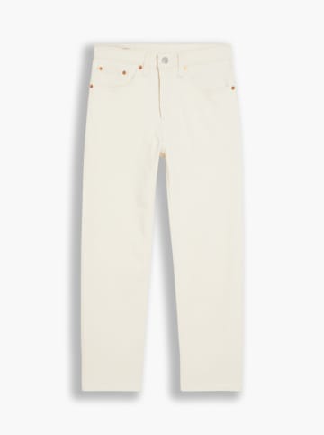 Levi´s Dżinsy "501® Crop Natural" - Straight fit - w kolorze kremowym