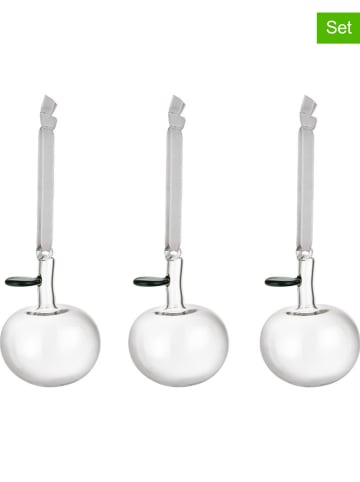 iittala 3er-Set: Dekoanhänger "Apple" in Weiß - Ø 6 cm