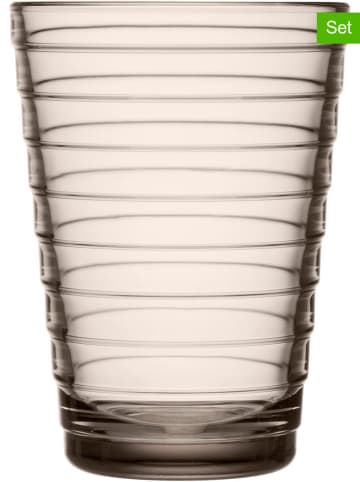 iittala 2er-Set: Gläser "Aino Aalto" in Beige - 330 ml