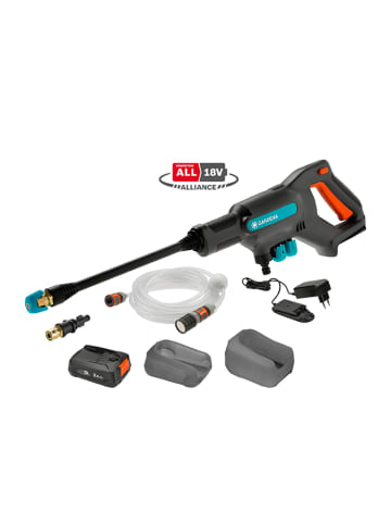 Gardena Akku-Mitteldruckreiniger "AquaClean" in Grau
