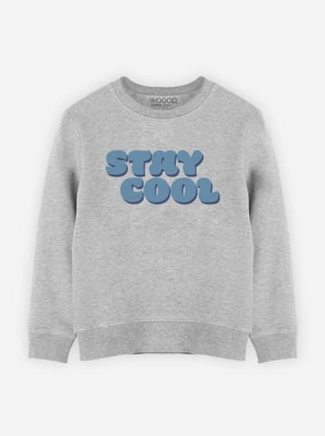 WOOOP Sweatshirt "Stay Cool" in Grau
