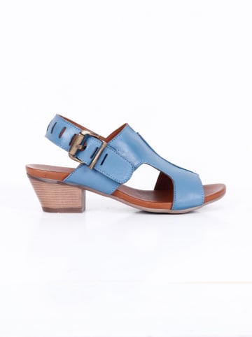Bueno Leder-Sandaletten in Blau